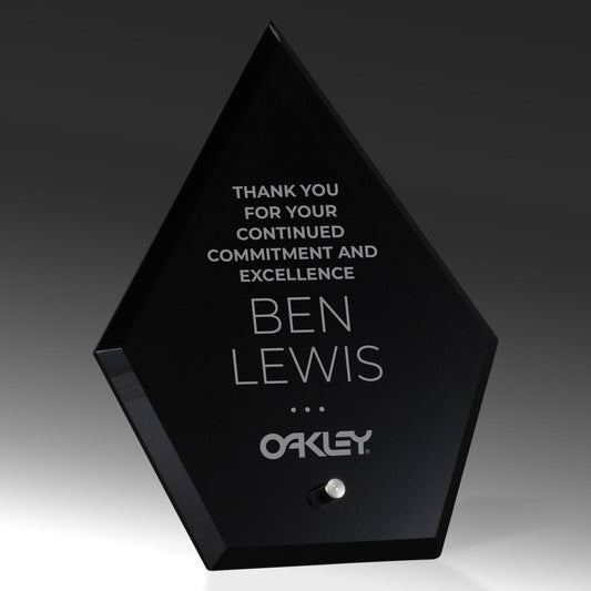 Laser Glass Arrowhead-Black