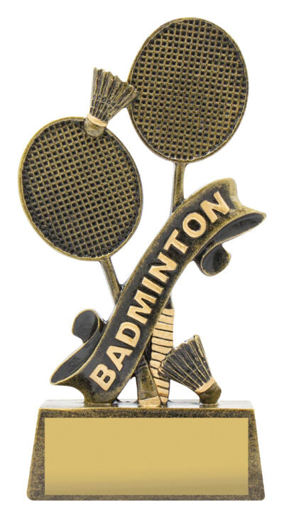 Gold Badminton Trophy