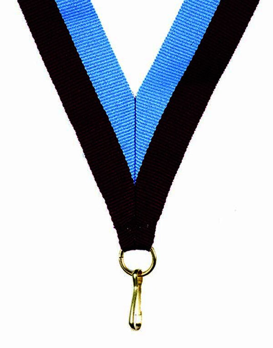 Maroon-Sky Blue Ribbon