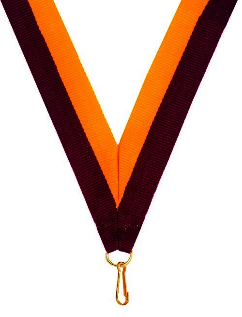 Maroon-Gold Ribbon