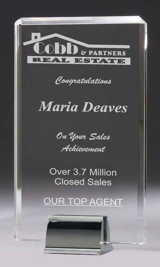 Clear Crystal Plaque