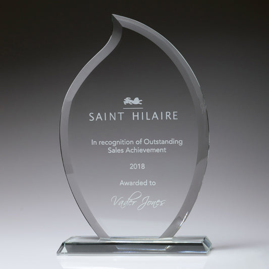 Clear Glass Torch Flame