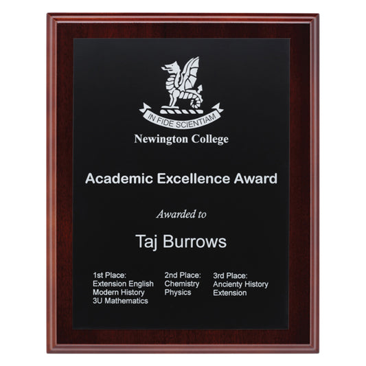 Engraved Plaques - Black / Silver
