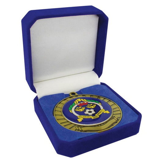 Crown Medal Box Blue