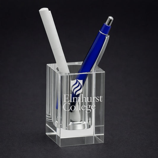 Crystal Cube Pen Holder