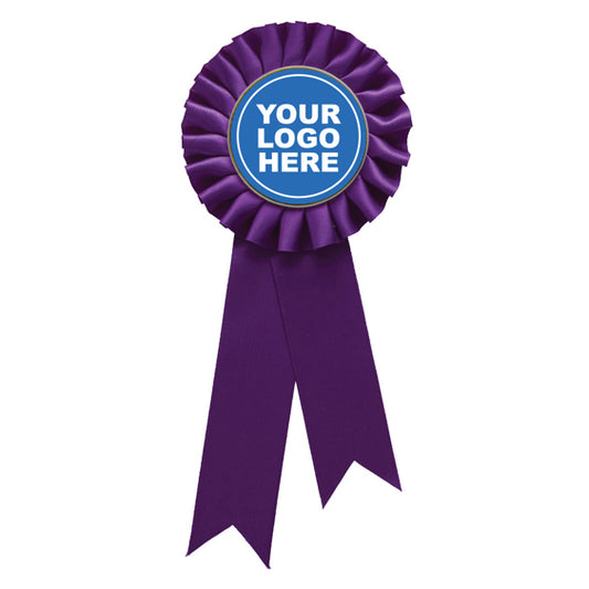Purple Rosette w/ Clip