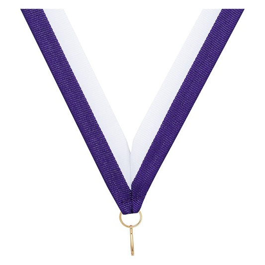 Purple / White Ribbon