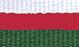 White / Red / Green Ribbon