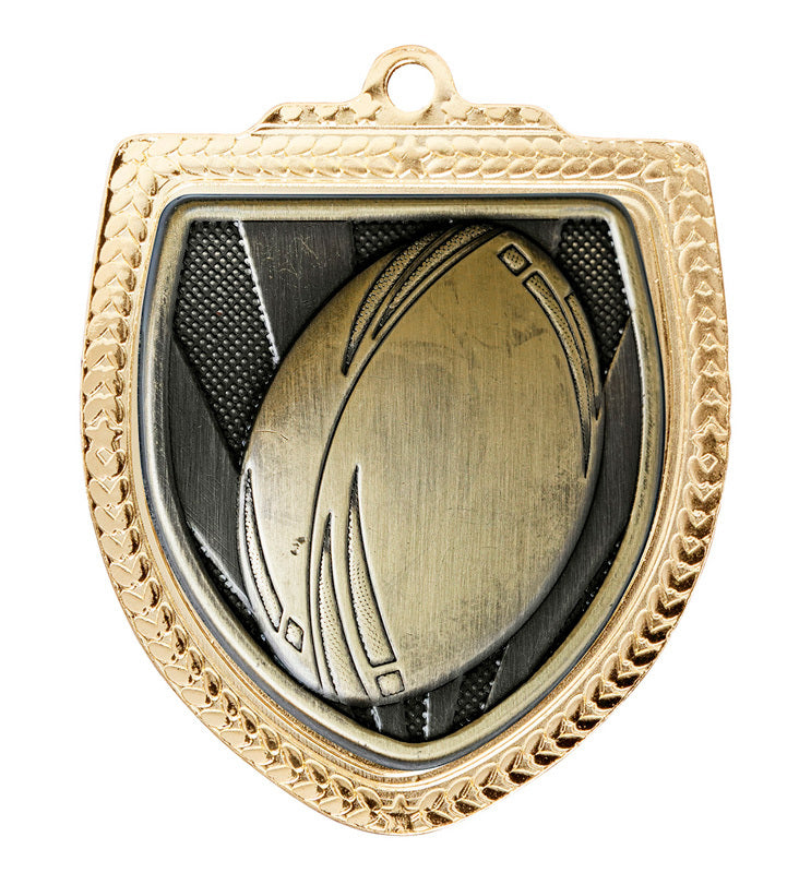 Shield Medal - Rugby Ball