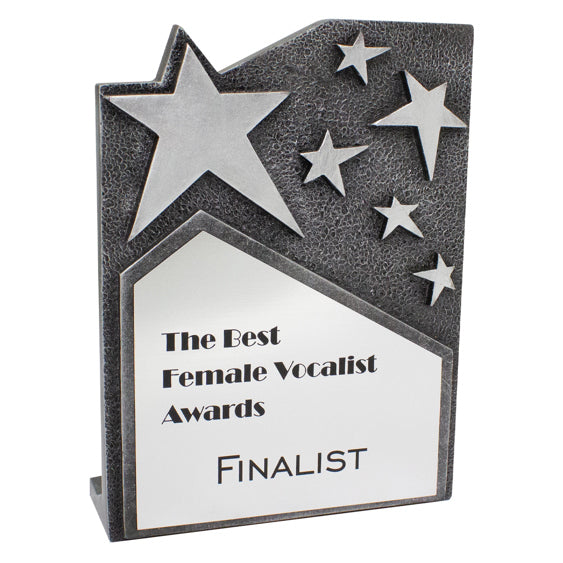 Star Cross Silver Plaque