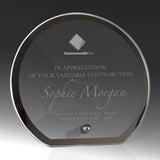 Mirror Edged Clear Glass-Circle