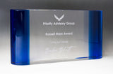 Crystal-Horizontal Dual Edged Curved Block