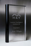 Crystal-Vertical Single Edged Curved Block
