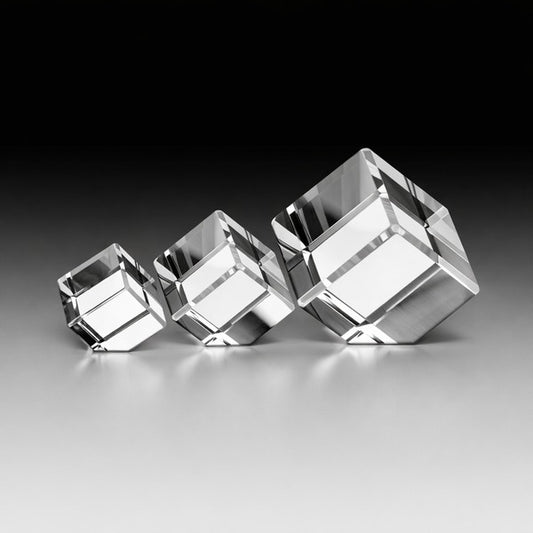 Bevelled Crystal Cube