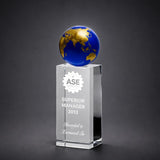 Gold & Blue World Globe