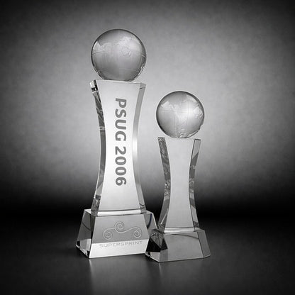 Tall World Globe Trophy