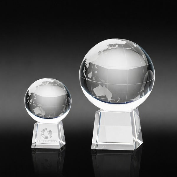 Spinning World Globe on Base