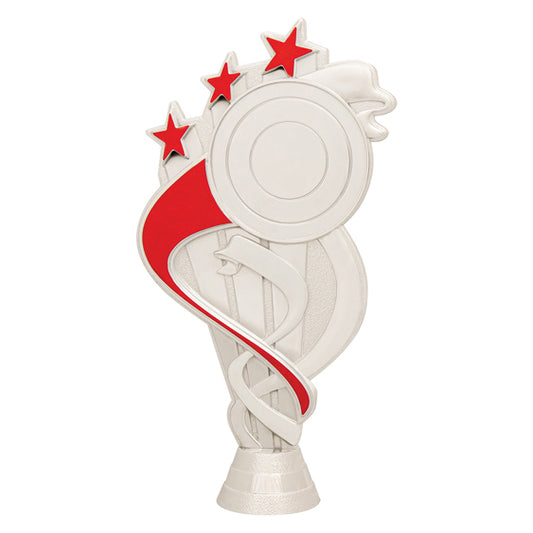 Ribbon Star - Red / Silver