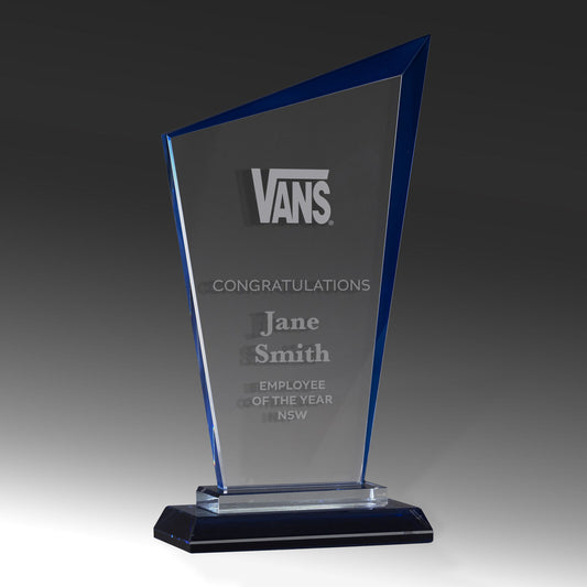 Blue Edged Glass Blade
