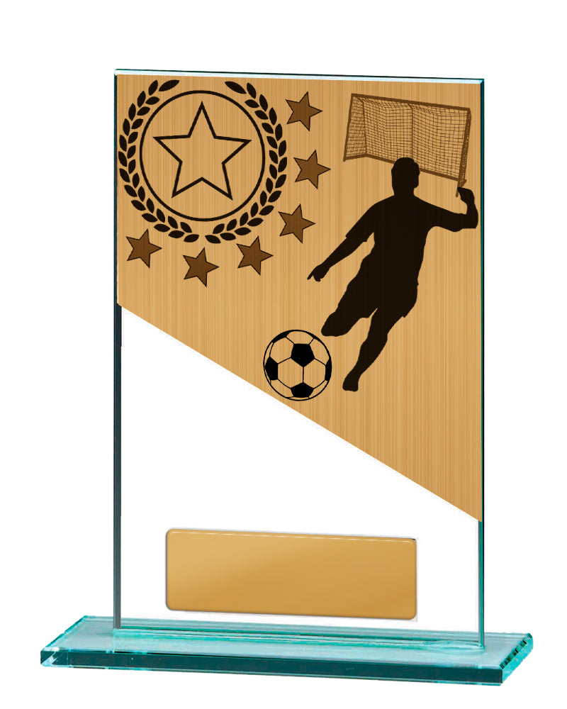 Football Theme on Glass