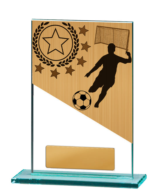 Football Theme on Glass