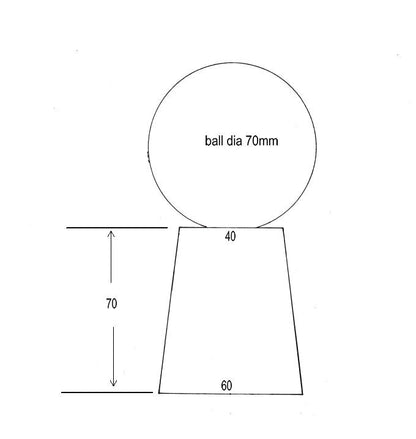 Crystal Soccer Ball on Stand