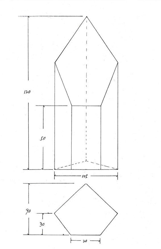 Crystal Clarity Series- 5 sided squat cube