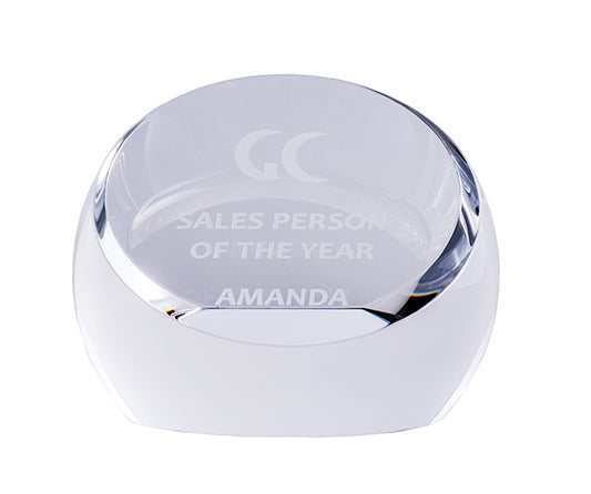 Crystal Paperweight Sphere