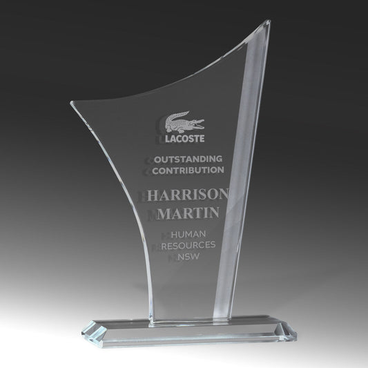 Designer Sandblasted Glass - Sail