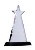 Black and Clear Crystal - Star