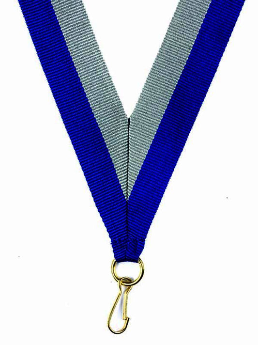 Royal Blue-Grey Ribbon