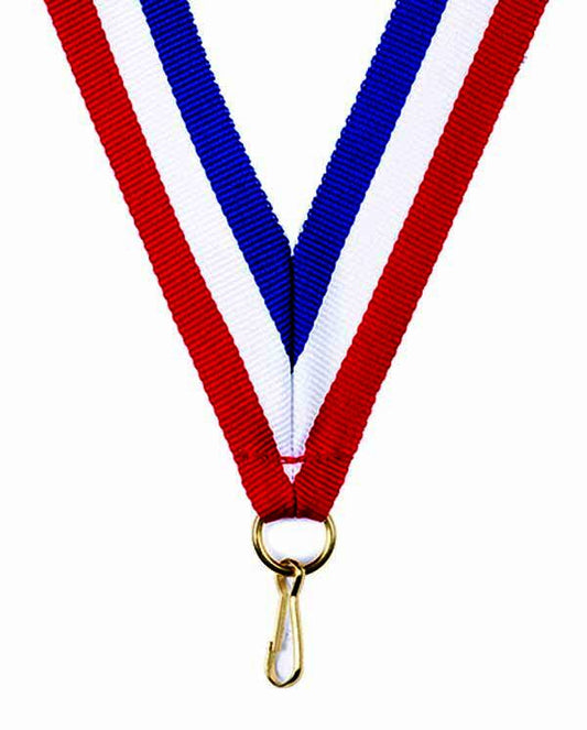 Red-White-Royal Blue Ribbon