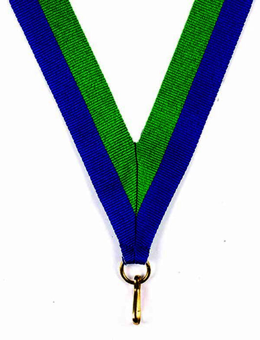 Royal Blue-Green Ribbon