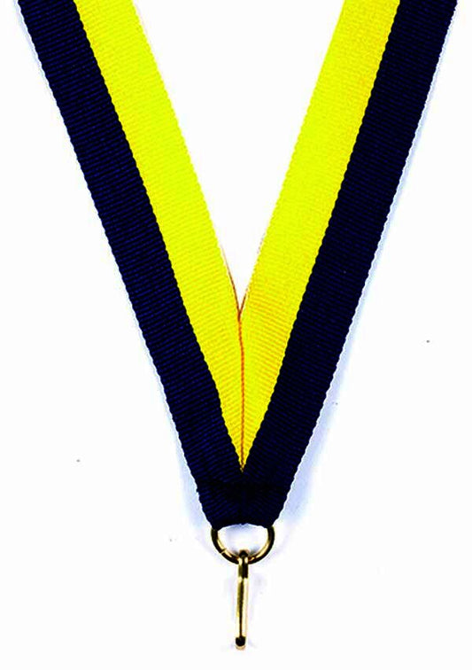 Navy Blue-Yellow Ribbon