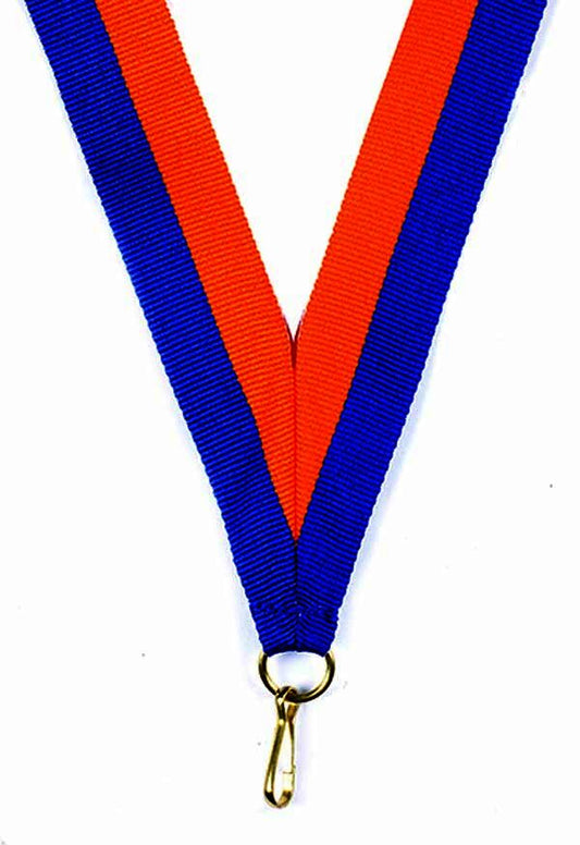 Royal Blue-Orange Ribbon