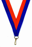 Royal Blue-Orange Ribbon