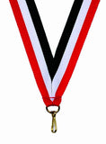 Red-White-Black Ribbon