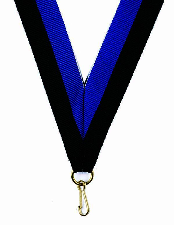 Royal Blue-Black Ribbon