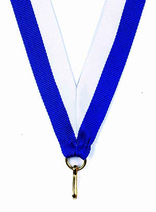 Royal Blue-White Ribbon