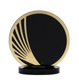 Gold Acrylic Black Glass