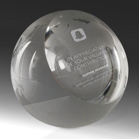 Crystal Globe Paperweight