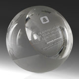 Crystal Globe Paperweight
