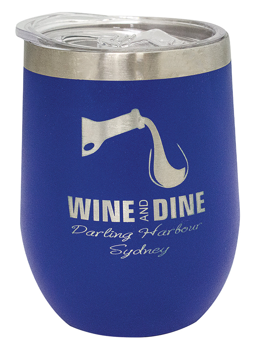 Blue Wine Tumbler