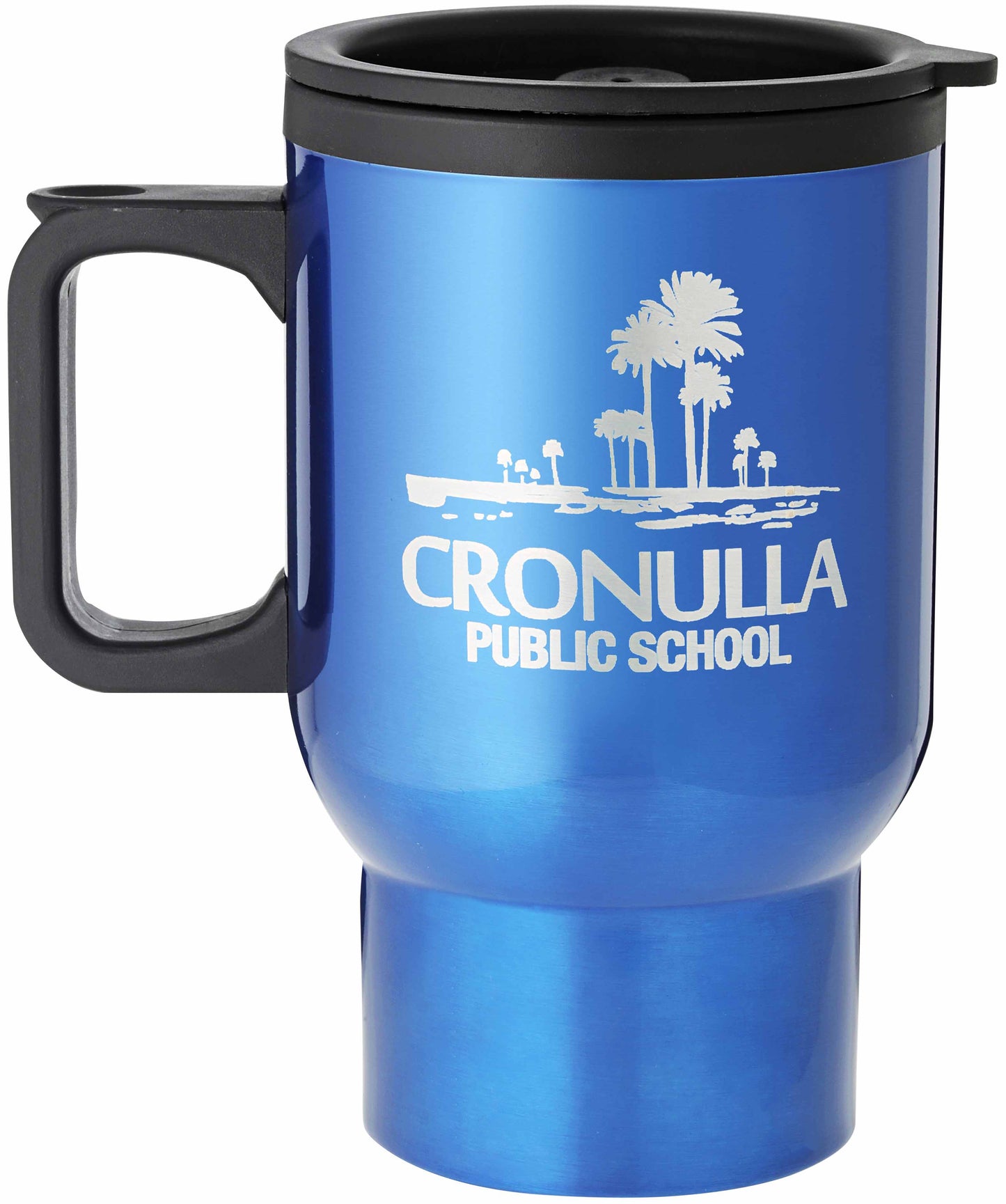 Blue Travel Mug with Handle