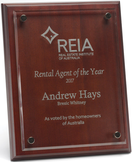 Floating Glass Plaque 