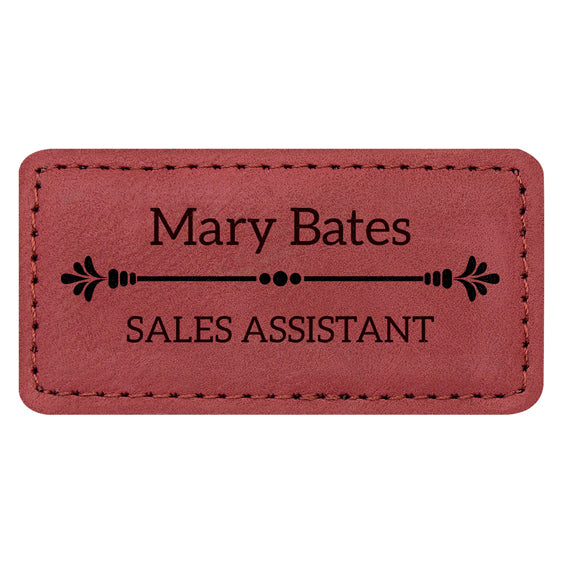 Name Badge - Rose