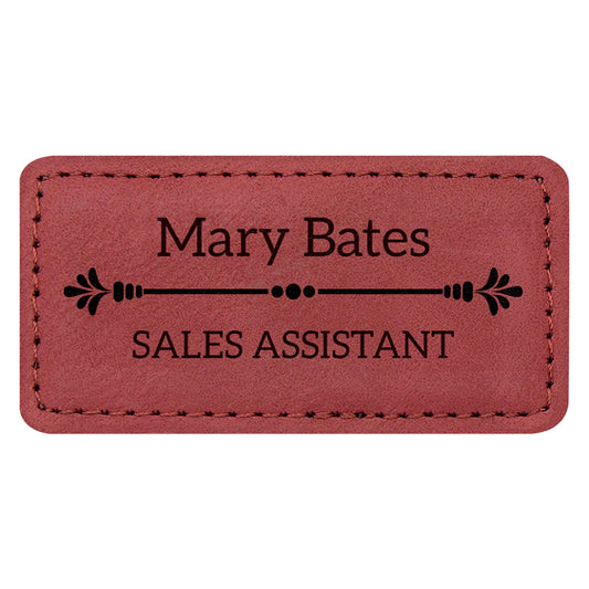 Name Badge - Rose