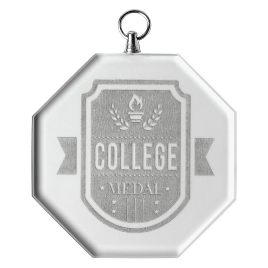 Glass Medal - Octagon