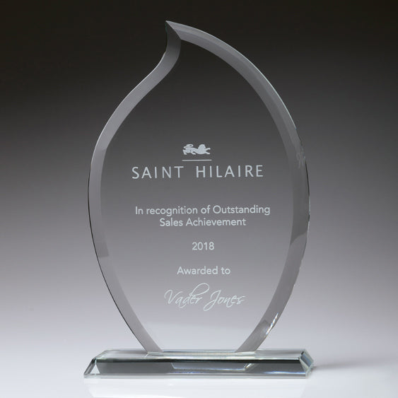 Clear Glass Torch  Flame