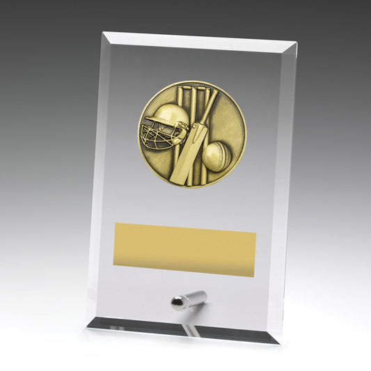 Glass Plaques - Cricket